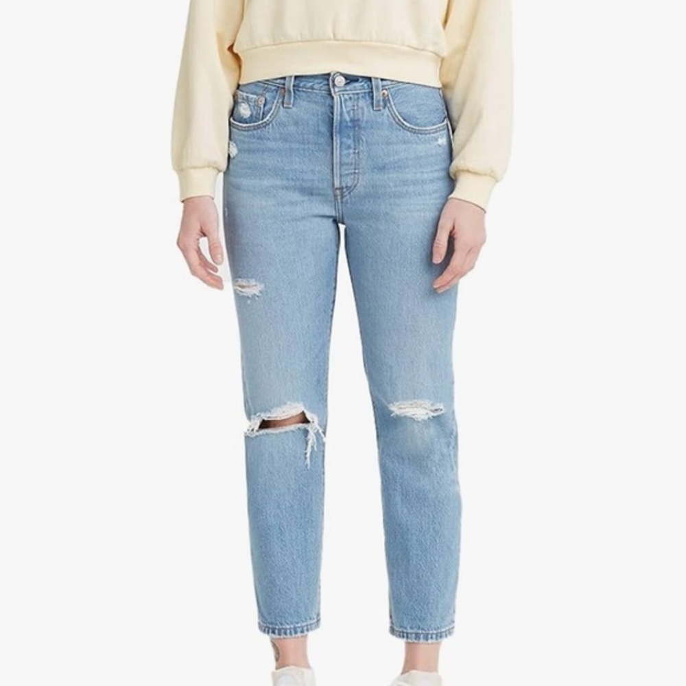 Levi's Women’s 501 Cropped Ripped Jeans sz 25
